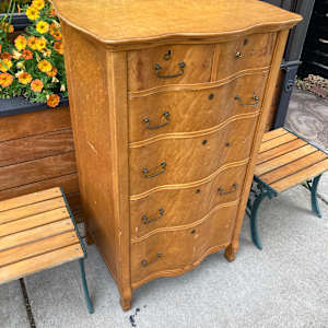 Birdseye maple chest 