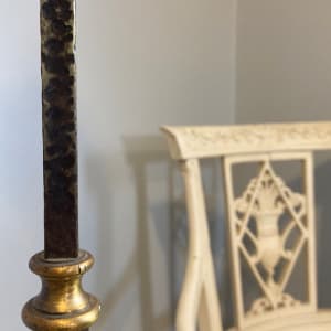 1920's iron floor lamp with 4 legs 