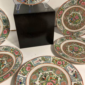 Vintage 6" satsuma plates 