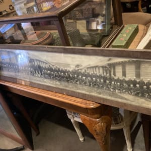Framed WWI Naval yard long photograph