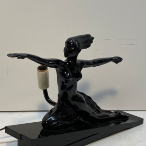 Art Deco plastic Nude woman lamp 