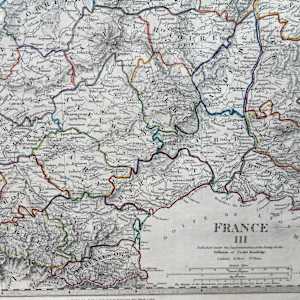 SHRINKWRAPPED early southern France Map 1830's 