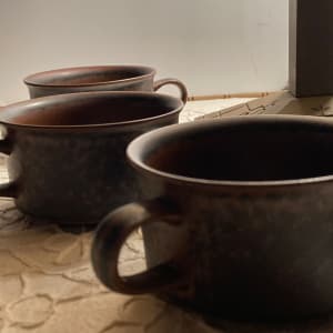 Set of 6 Arabia - RUSKA low mugs 