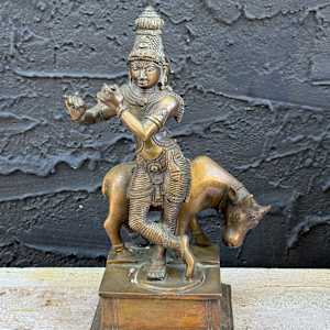 Asian brass figure 