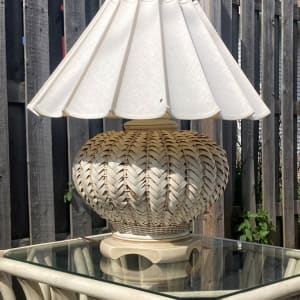 RATTAN TABLE LAMPS FICKS REED 