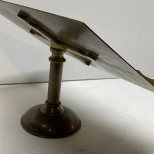 table top solid brass book stand 