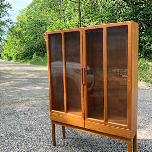 Danish teak china cabinet 