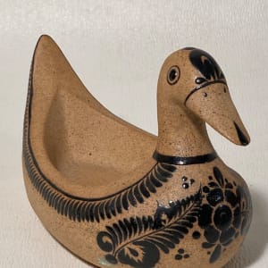 Mexican pottery open backed duck 