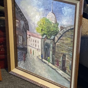 Paris painting on board