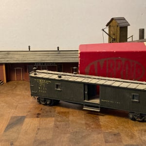 Ambroid Western Union Material Car HO gauge toy train 