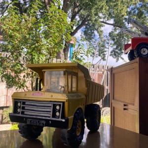 vintage TONKA Yellow mighty dump truck 
