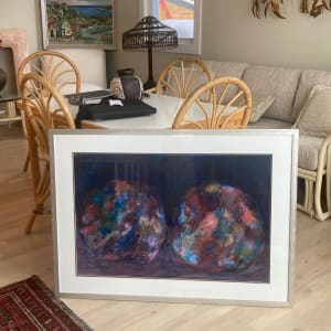 Framed original acrylic Lake Superior Stone #7 