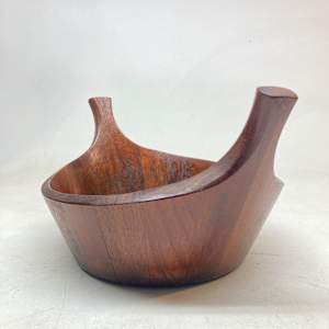 Jens Quistgaard Staved teak Dansk serving bowl 
