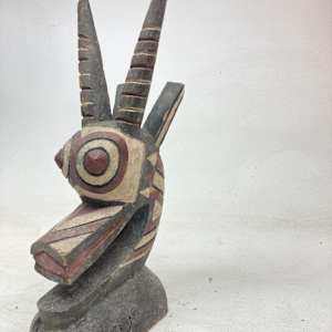 African antelope carved Burkina sculpture 