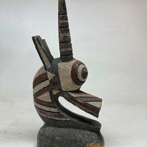 African antelope carved Burkina sculpture 