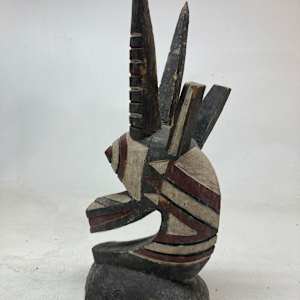 African antelope carved Burkina sculpture 
