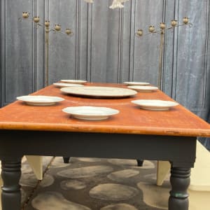 Vintage pine harvest table 