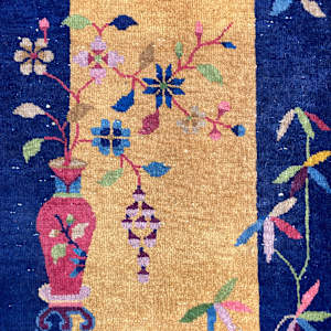 vintage art deco Chinese rug 