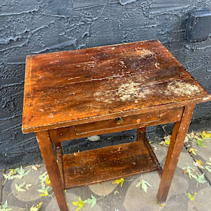 small mission table with single drawer 