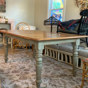 Solid pine farm table 