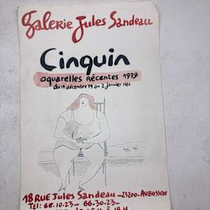 vintage French Cinquin lithograph poster