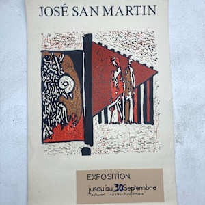 vintage French Jose San Martin lithograph poster