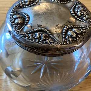 Sterling topped ring dish 