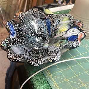 Murano art glass bowl
