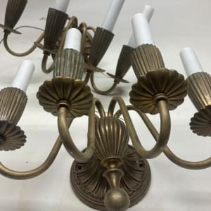 Brass wall sconces 