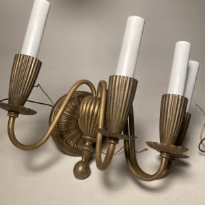 Brass wall sconces 