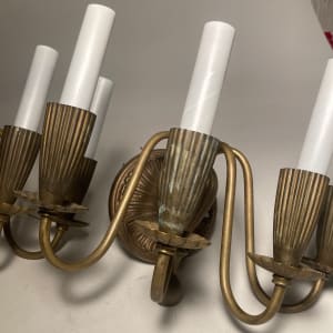 Brass wall sconces 