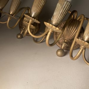 Brass wall sconces 