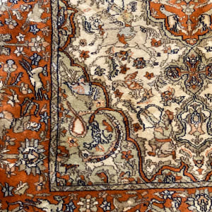 Hand made wool Persian rug 