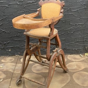 Renaissance revival high chair