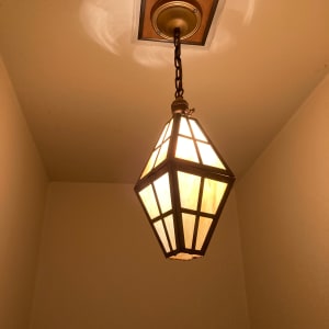 Mission hanging entry light fixture 