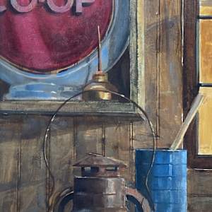 Original illustration painting on board 
