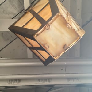 Mission hanging entry light fixture 