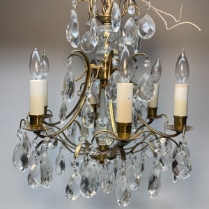 1950's Crystal chandelier 
