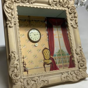 French ornate framed diorama 