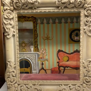 French ornate framed diorama 