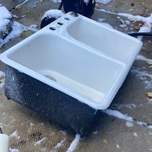 Cast Iron Enamel sink 