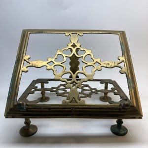 Solid brass table top book stand 