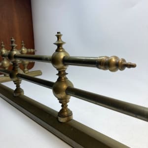 Brass fireplace fender 