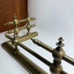 Brass fireplace fender 