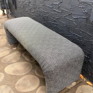 Post modern upholstered bench 