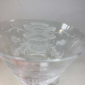 Set of 9 Tiffin Flanders champagne / sherbert glasses 