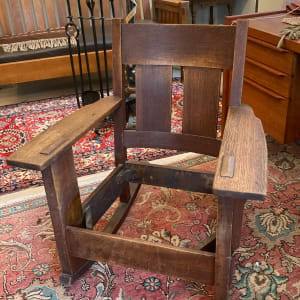 Oak Craft mission rocking chair 