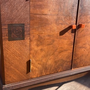 Art Deco inlaid club cabinet 