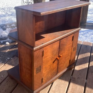 Art Deco inlaid club cabinet 