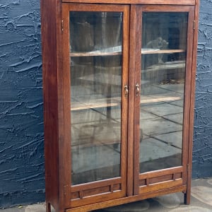 Mission oak bookcase 